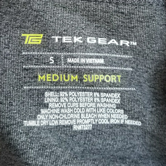 Tek Gear Key Hole Med-Impact Sports Bra Size SM - Picture 4 of 8